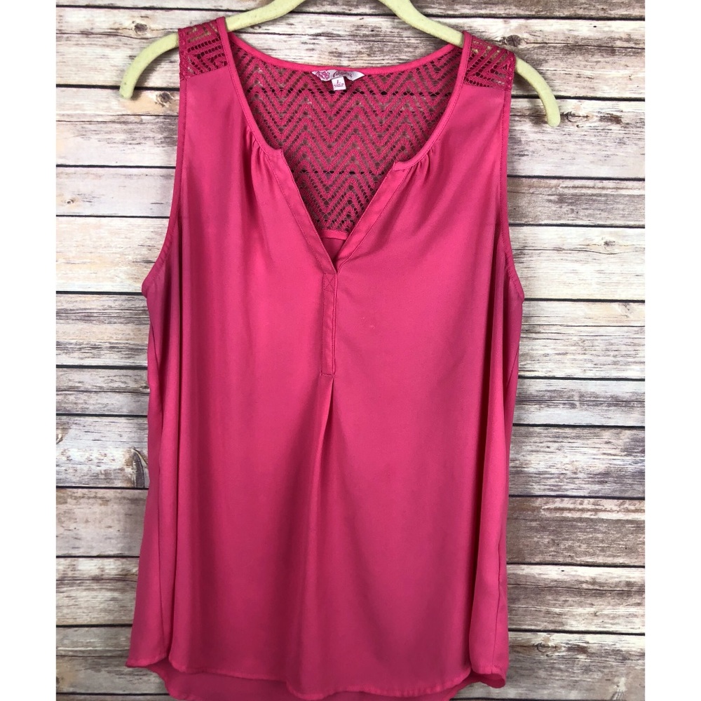 Pink dress tank top
